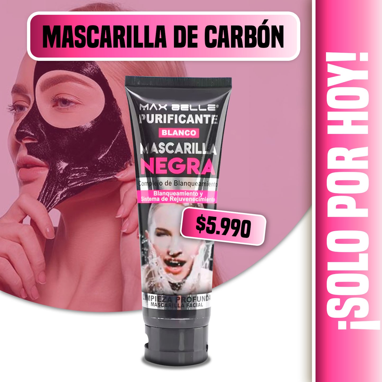 MASCARILLA DE CARBÓN