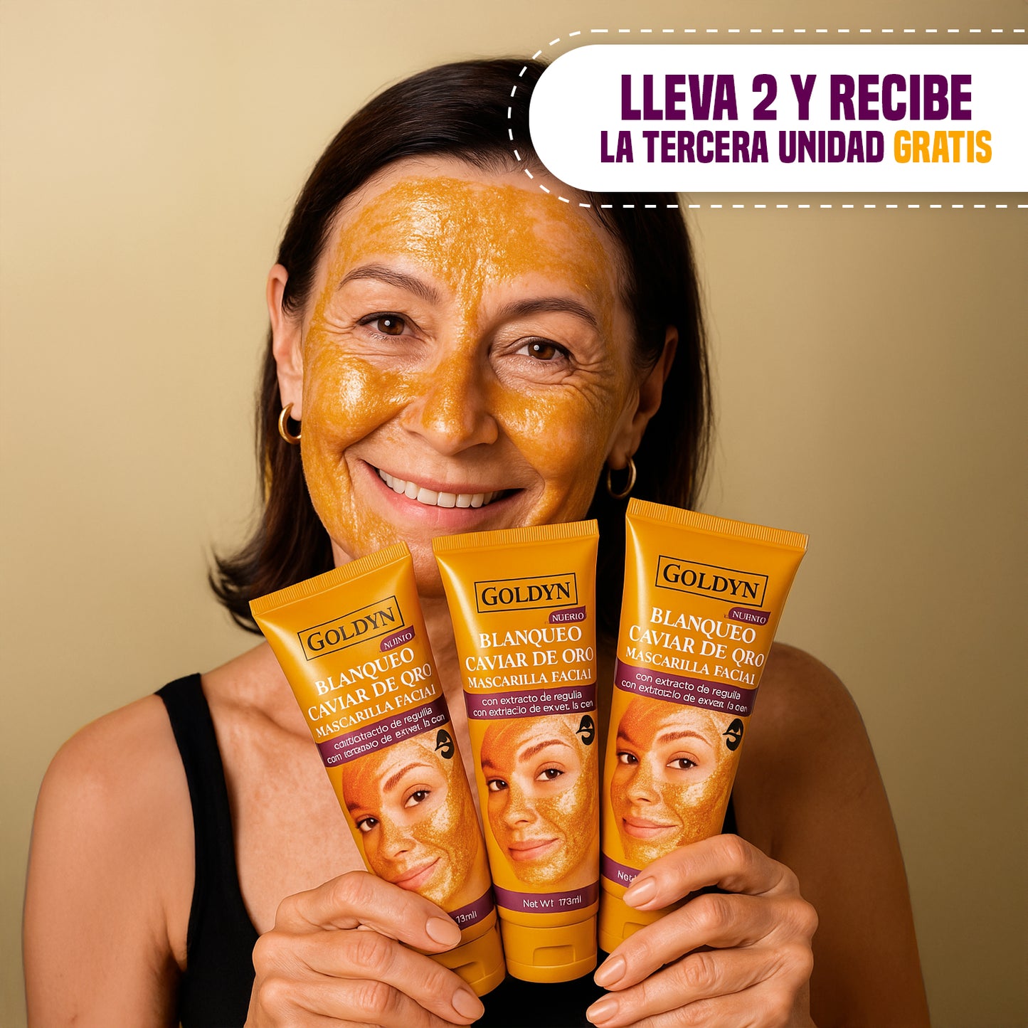 2+1 GRATIS | MASCARILLA DE CAVIAR Y ORO