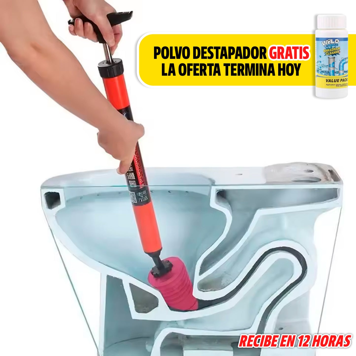 DESTAPADOR ALTA PRESIÓN + POLVO DESTAPADOR DE REGALO