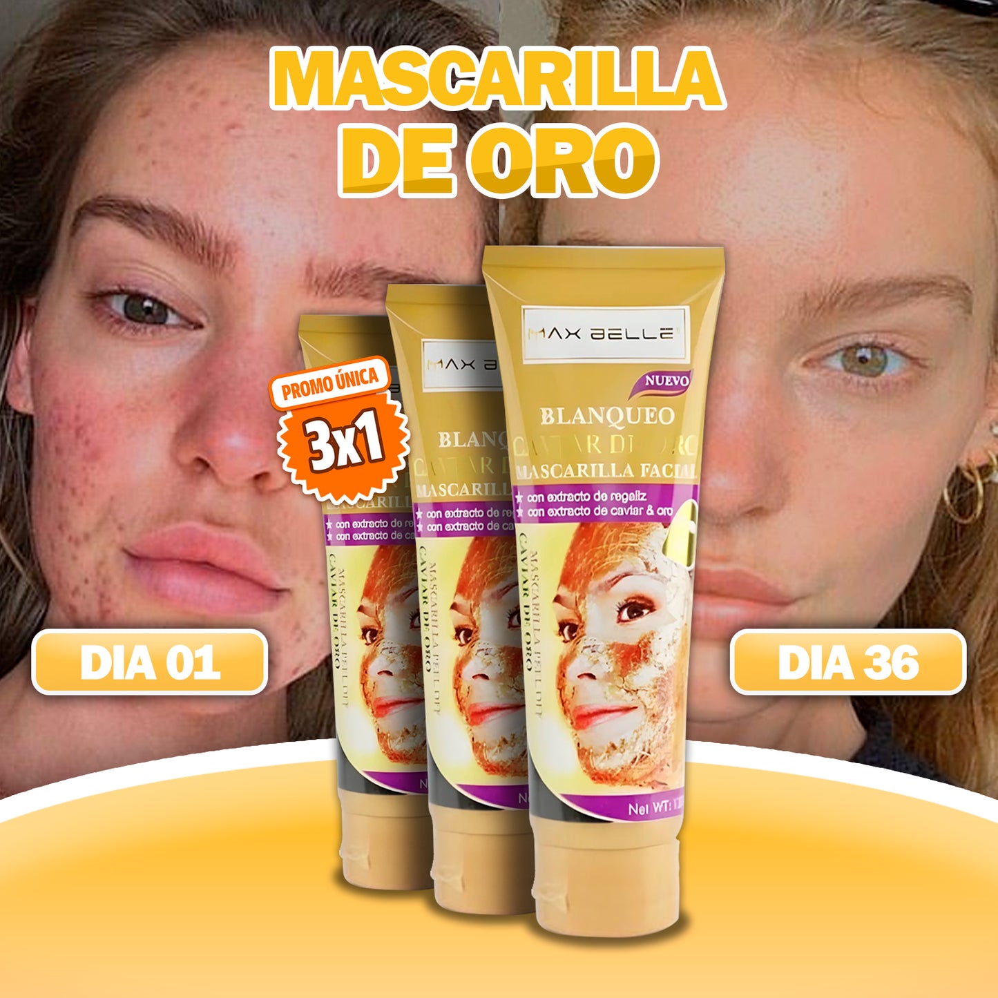 3x1 MASCARILLA DE ORO ANTI IMPERFECCIONES